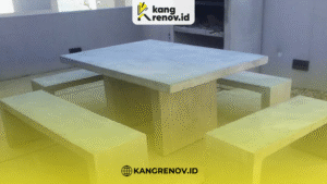 kang renov_DIY Meja Kopi Industrial dari Semen untuk Sudut Santai Rumah