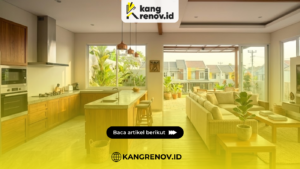 Dapur Open Space yang Terhubung dengan Ruang Keluarga