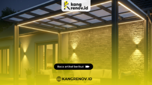 Kanopi Baja Ringan dengan LED Ambient