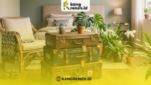 Meja Samping dari Koper Lama