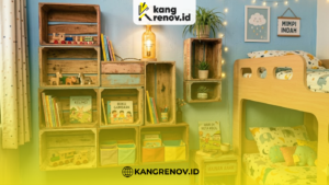 Rak Dinding dari Peti Bekas