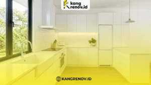 Dapur Letter L Minimalis Putih Clean Look