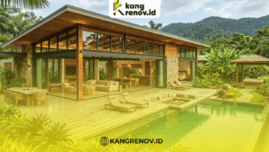 Desain Rumah Tropis Modern dengan Bukaan Lebar