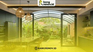 Kanopi Transparan Lengkung untuk Tampilan Modern