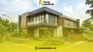 Rumah Hook Modern dengan Fasad Dua Sisi