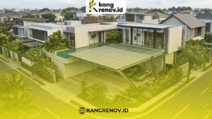 Rumah Hook dengan Carport Luas