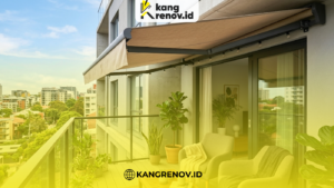 Kanopi Lipat Kain untuk Balkon Minimalis
