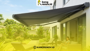 Folding Lateral Arm Awning untuk Halaman yang Lebih Luas