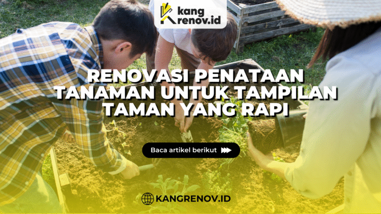 kang renov_Renovasi Penataan Tanaman untuk Tampilan Taman yang Rapi