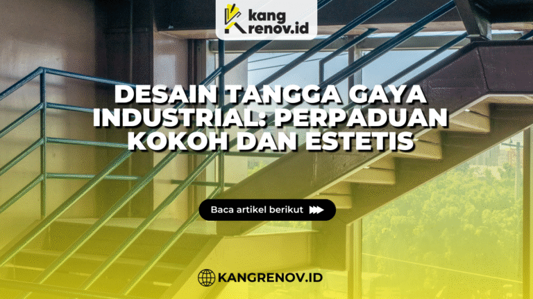 kang renov_Desain Tangga Gaya Industrial Perpaduan Kokoh dan Estetis