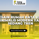 Desain Rumah Bata Hebel Minimalis Modern yang Sedang Tren