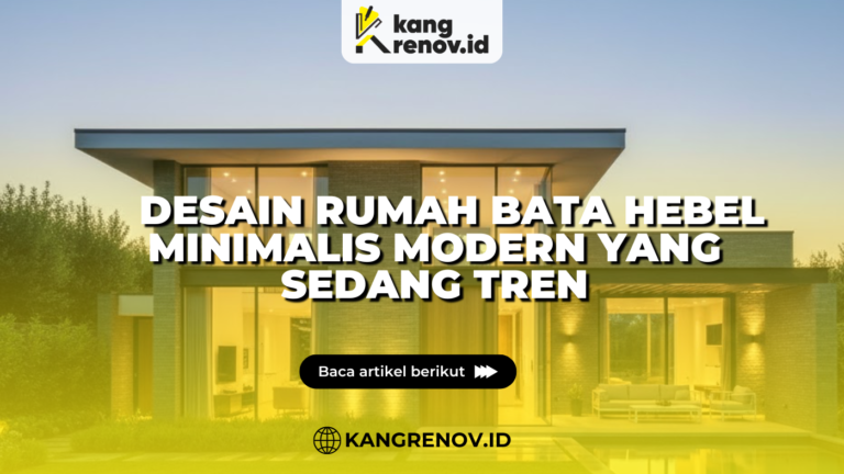 Desain Rumah Bata Hebel Minimalis Modern yang Sedang Tren