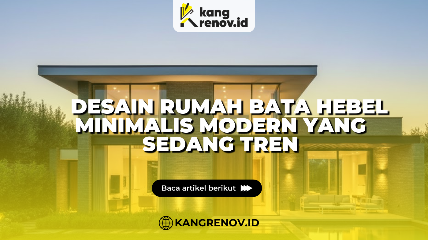 Desain Rumah Bata Hebel Minimalis Modern yang Sedang Tren