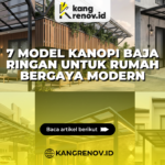7 Model Kanopi Baja Ringan untuk Rumah Bergaya Modern