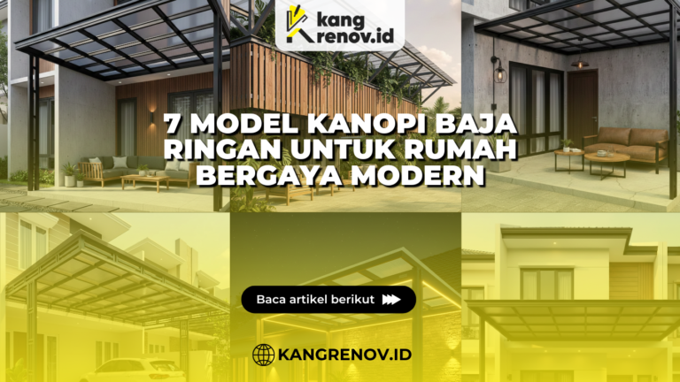 7 Model Kanopi Baja Ringan untuk Rumah Bergaya Modern