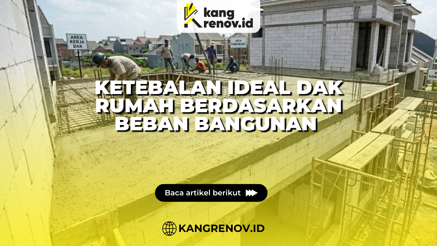 Ketebalan Ideal Dak Rumah Berdasarkan Beban Bangunan