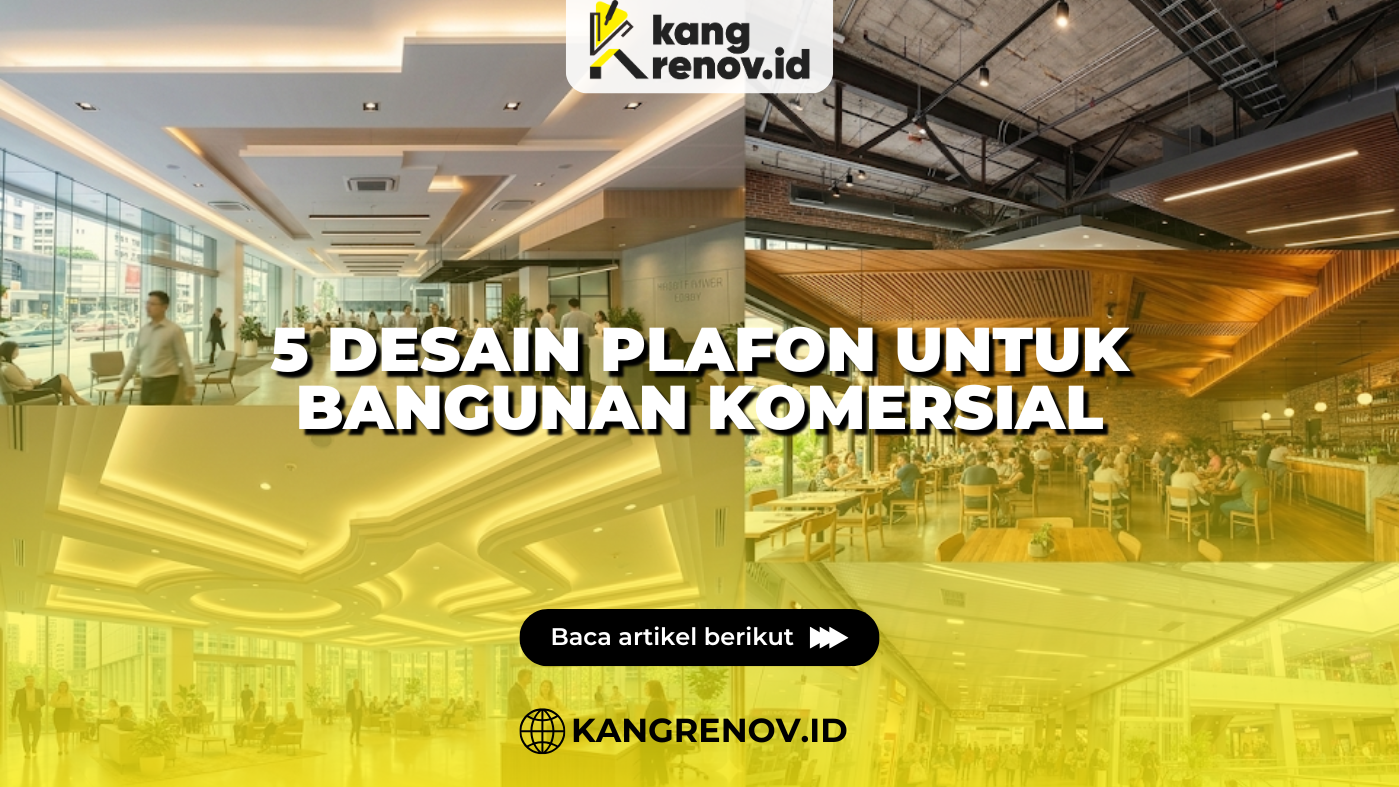 5 Desain Plafon untuk Bangunan Komersial