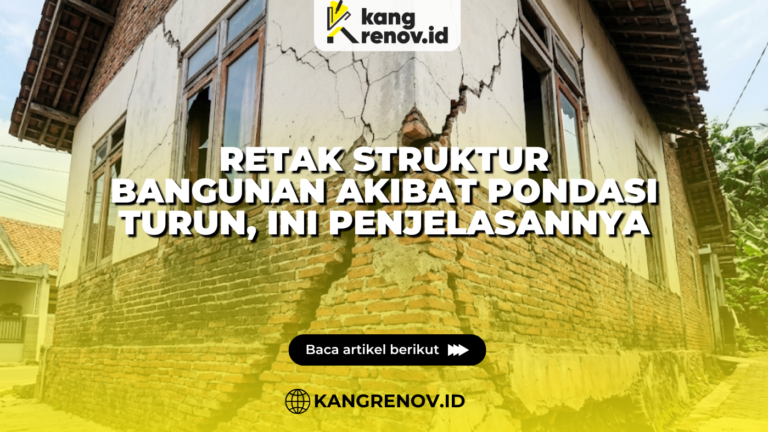 Retak Struktur Bangunan Akibat Pondasi Turun, Ini Penjelasannya