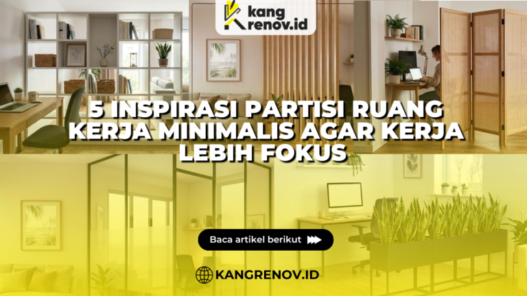 5 Inspirasi Partisi Ruang Kerja Minimalis agar Kerja Lebih Fokus