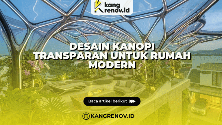 Desain Kanopi Transparan untuk Rumah Modern