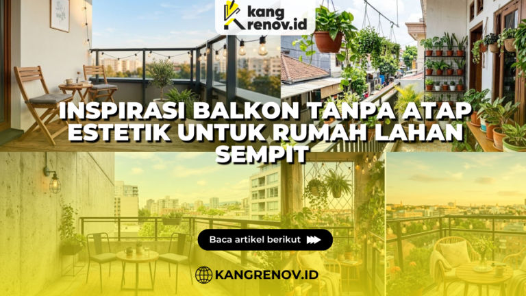 Inspirasi Balkon Tanpa Atap Estetik untuk Rumah Lahan Sempit